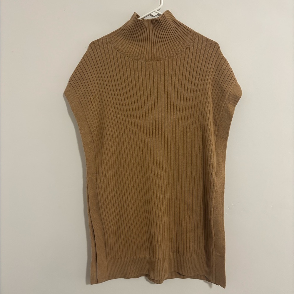 Banana Republic Camel Ribbed Knit Top